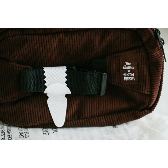 Brand New Tim  Biebes Tim Hortons Promotional Corduroy Waist Fanny Bag - Picture 6 of 8
